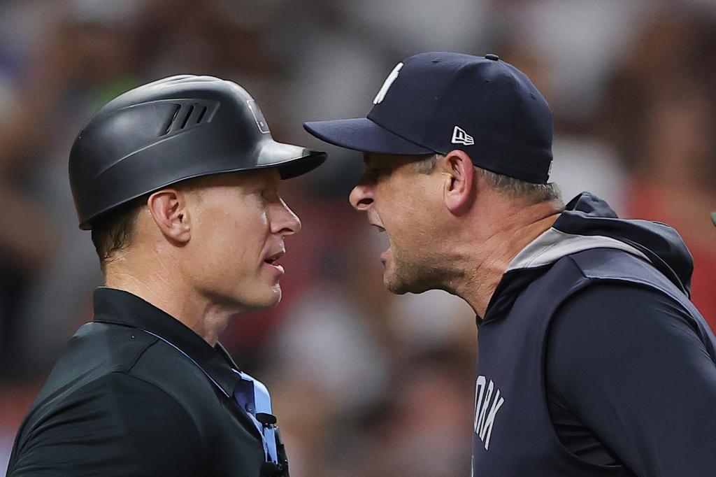 Aaron Boone insists he has a strong connection with the umpires.