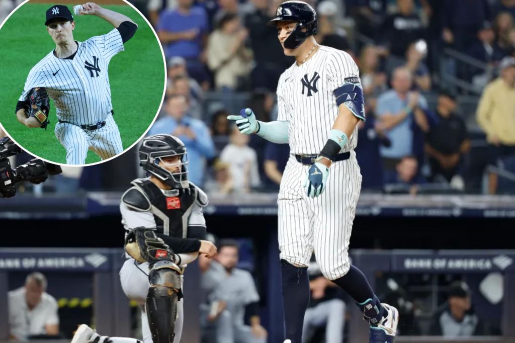Aaron Judge smashes two home runs as Yankees defeat White Sox to tie for AL East lead