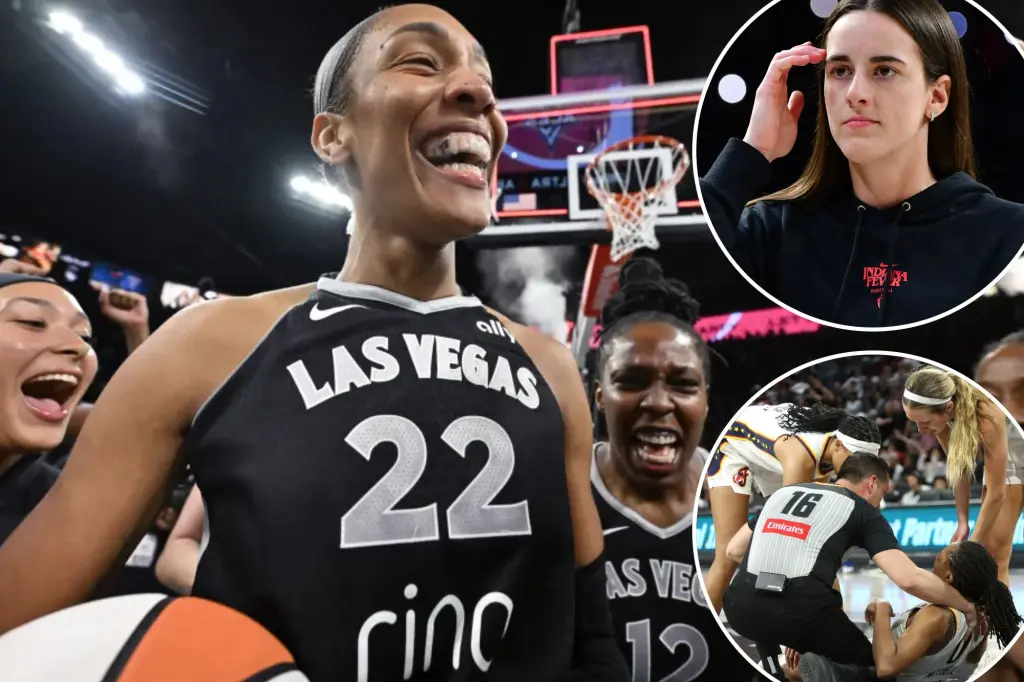Aces defeat Fever without Caitlin Clark to advance to WNBA Finals against Mercury