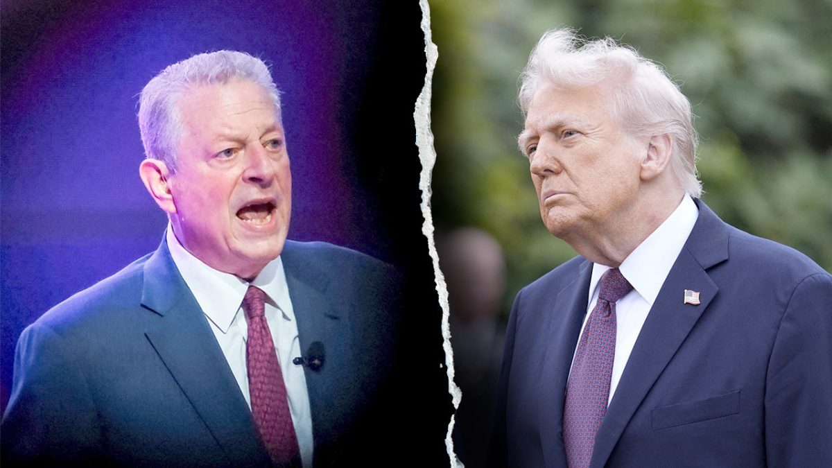 Al Gore describes Trump's position on renewable energy as a 'jihad' in a recent interview.