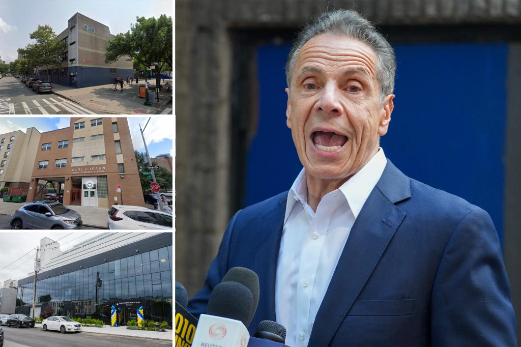 Andrew Cuomo highlights his backing for charter schools, which Zohran Mamdani argues against, after not securing the influential NYC teachers' union endorsement.