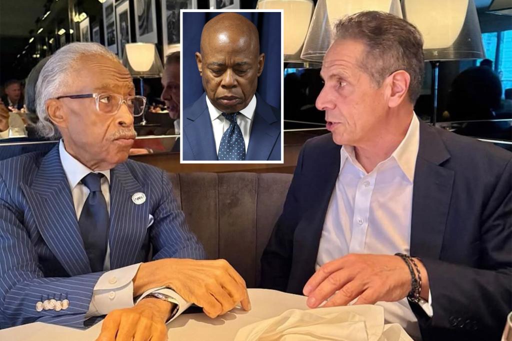 Andrew Cuomo meets with Al Sharpton to seek support in the NYC mayoral race