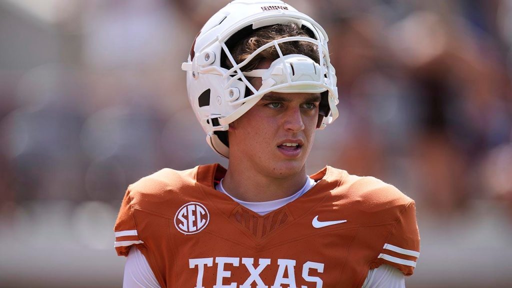 Arch Manning is greeted with boos during Texas' victory against UTEP