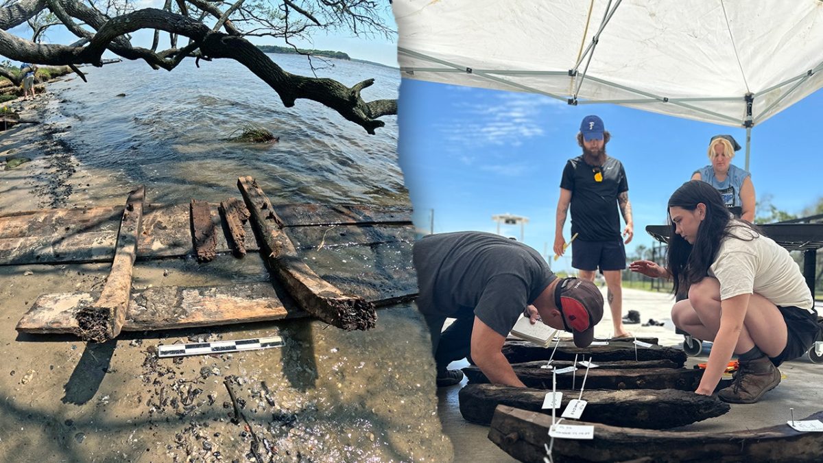 Archaeologists discover what appears to be the remains of an 18th-century enemy ship in North Carolina.
