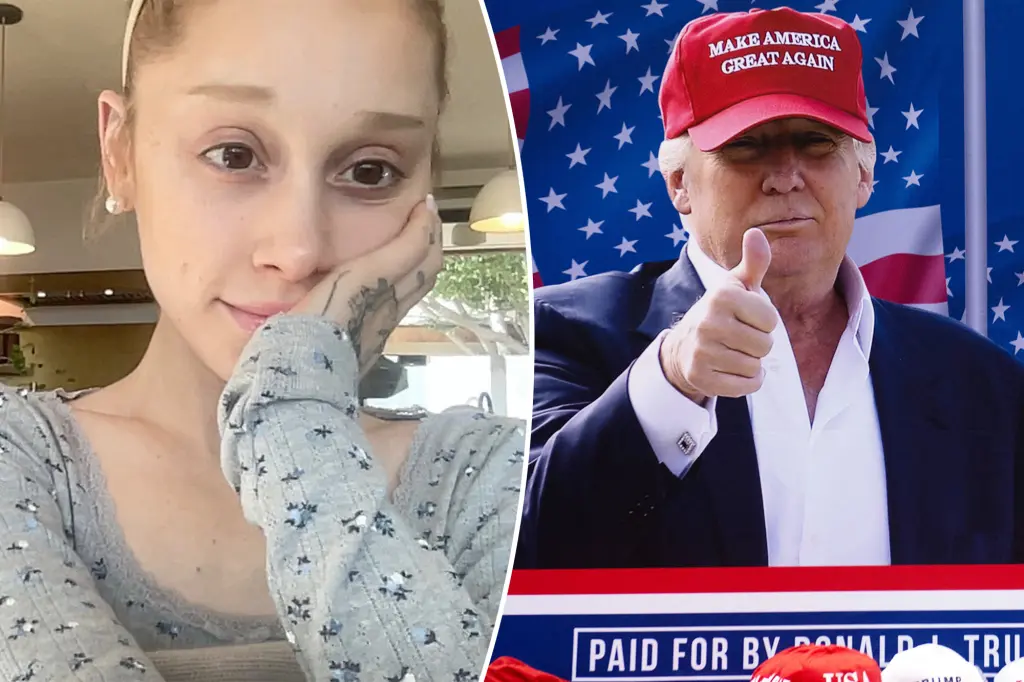 Ariana Grande delivers a sharp message to Donald Trump supporters.