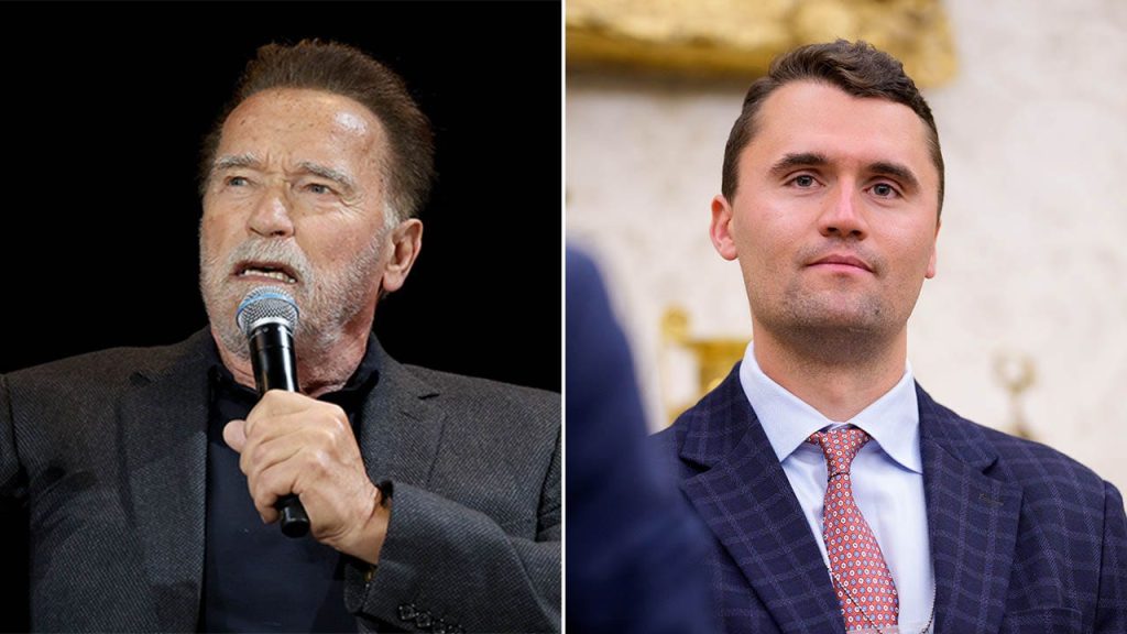 Arnold Schwarzenegger expresses concern for the future of democracy following the killing of Charlie Kirk.