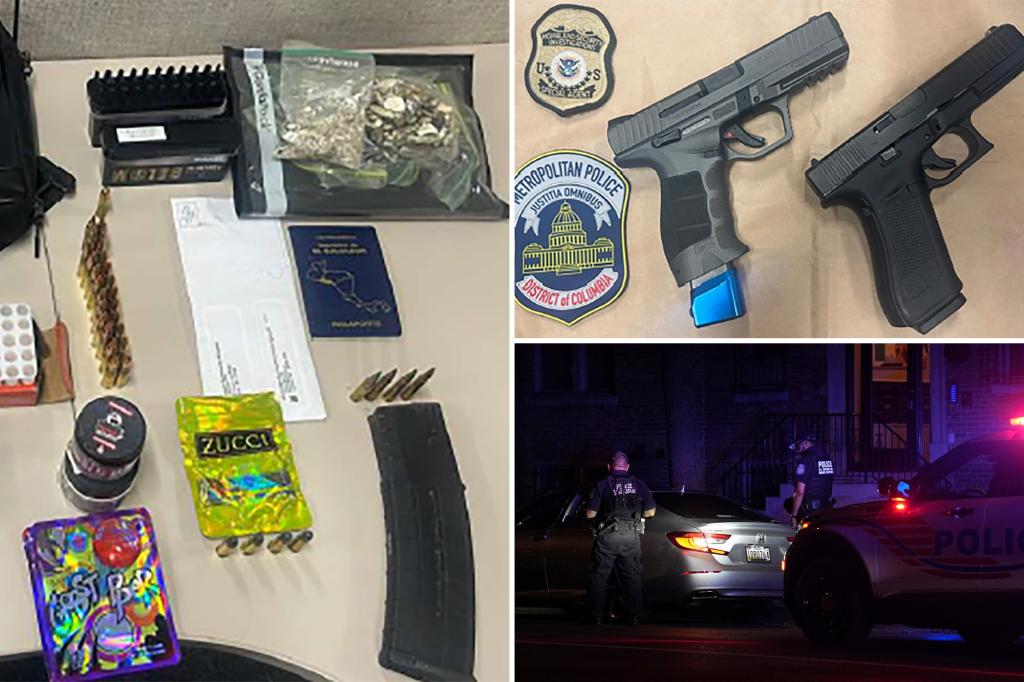 Arrests made for murder, sexual offenses, and fentanyl in a single night of Trump's crime initiative in DC