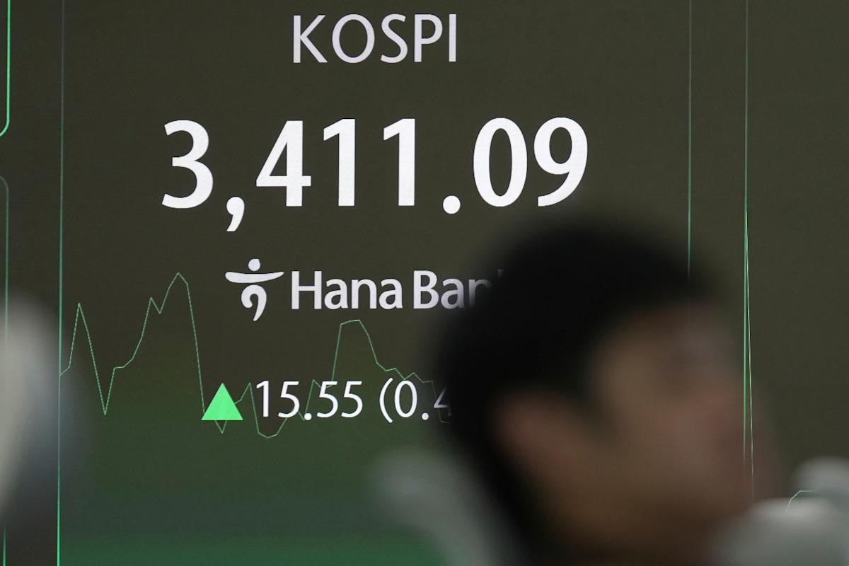 Asian stocks mostly gain following last week's Wall Street increases.
