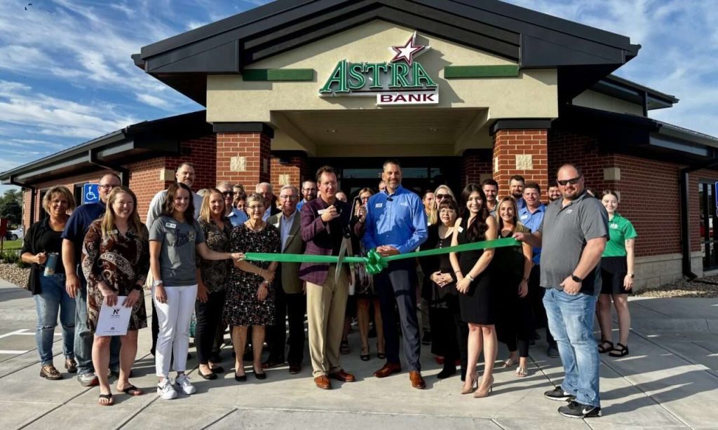 Astra Bank marks its new location in Hays, benefiting taxpayers.