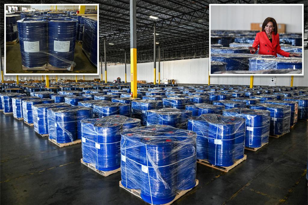 Authorities confiscate 1,300 barrels of meth-making chemicals sent from China to Mexico