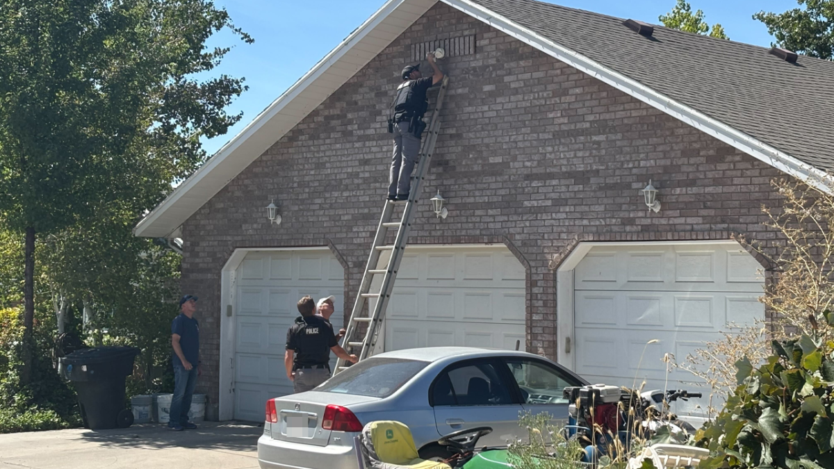 Authorities obtain footage from a neighbor's home camera in investigation of Charlie Kirk shooting
