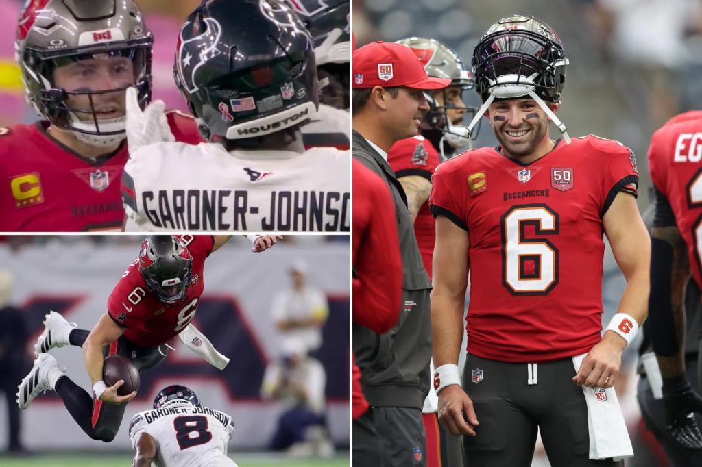 Baker Mayfield's reaction following intense moment with CJ Gardner-Johnson