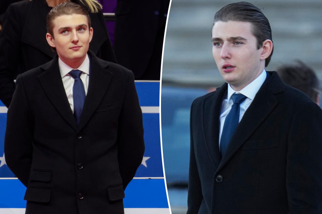 Barron Trump is absent during the first week of classes at NYU.