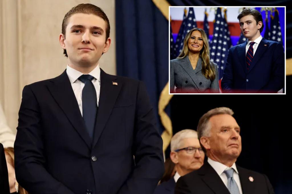 Barron Trump joins the White House as he begins his second year at NYU, according to sources.