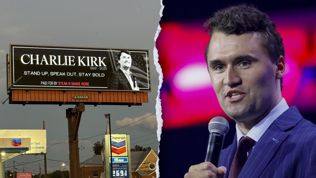 Billboard honoring Charlie Kirk by Georgia businessman becomes popular online