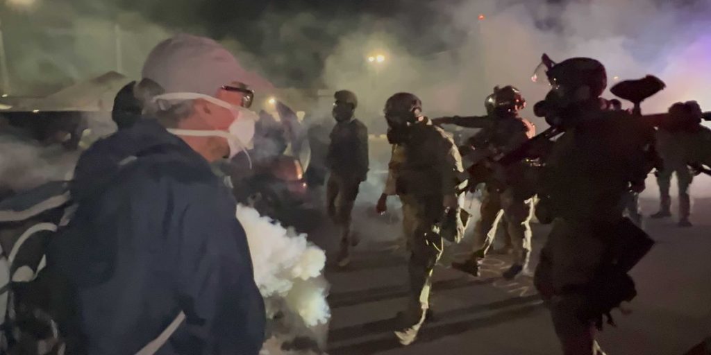 Border Patrol disperses protest against ICE near facility in Illinois