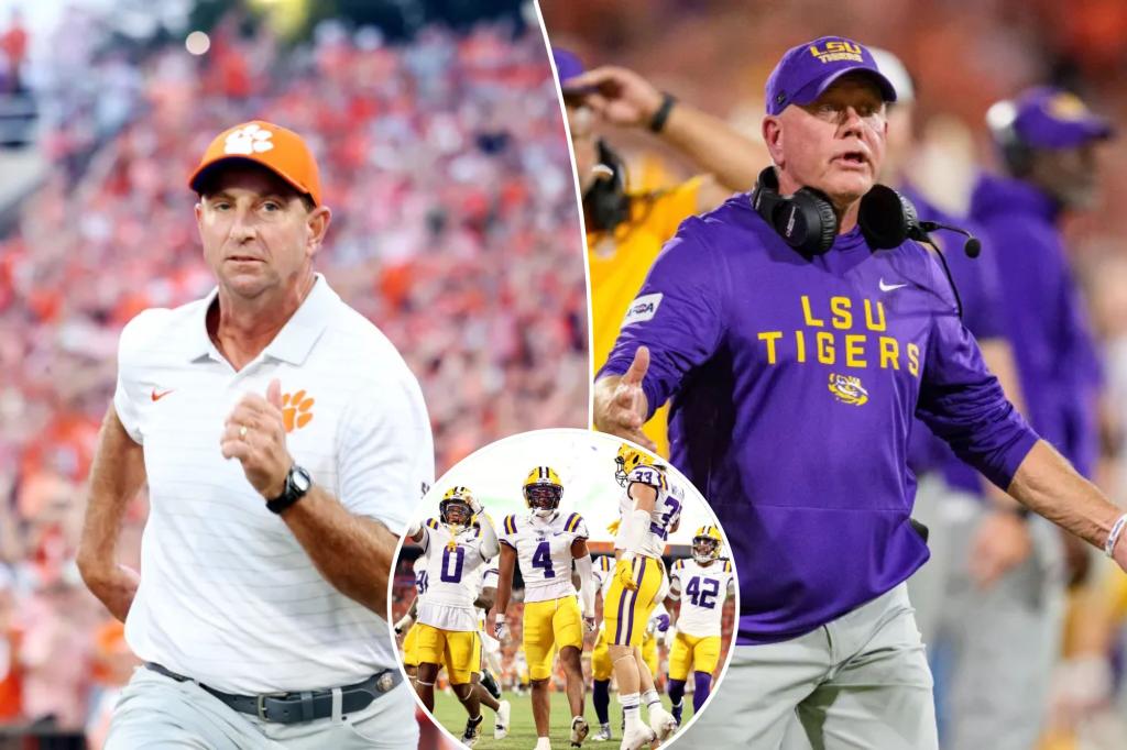 Brian Kelly responds to Dabo Swinney in the LSU-Clemson dispute.