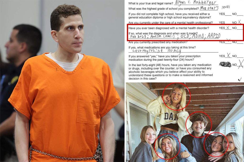 Bryan Kohberger identified as having four mental conditions, including autism and OCD