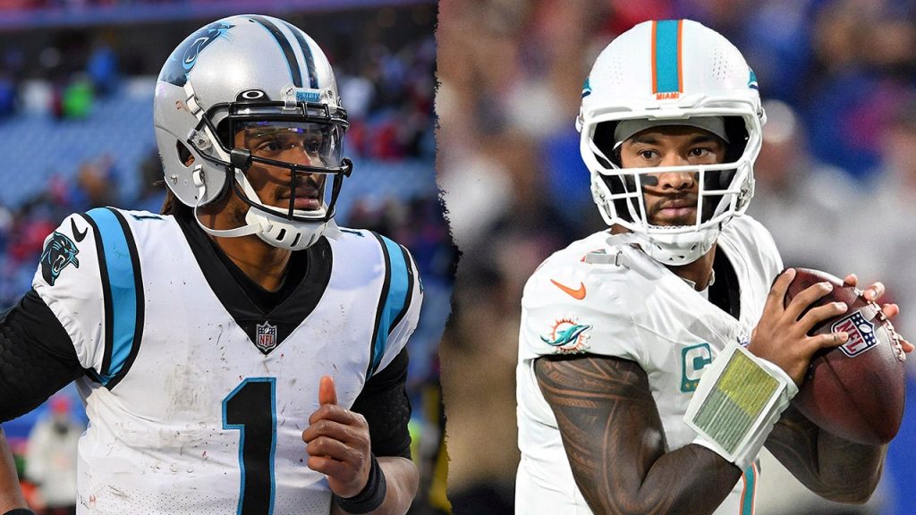 Cam Newton responds to Tua Tagovailoa with a comment referencing 'Love Island'