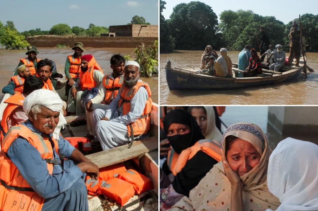 Capsized rescue boat for flood victims results in 9 deaths in Pakistan