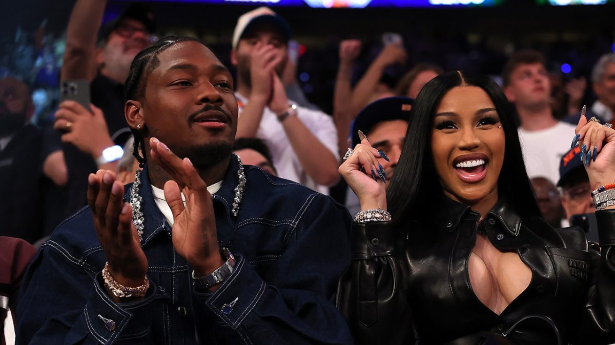 Cardi B shares news of her pregnancy with Stefon Diggs in a television interview