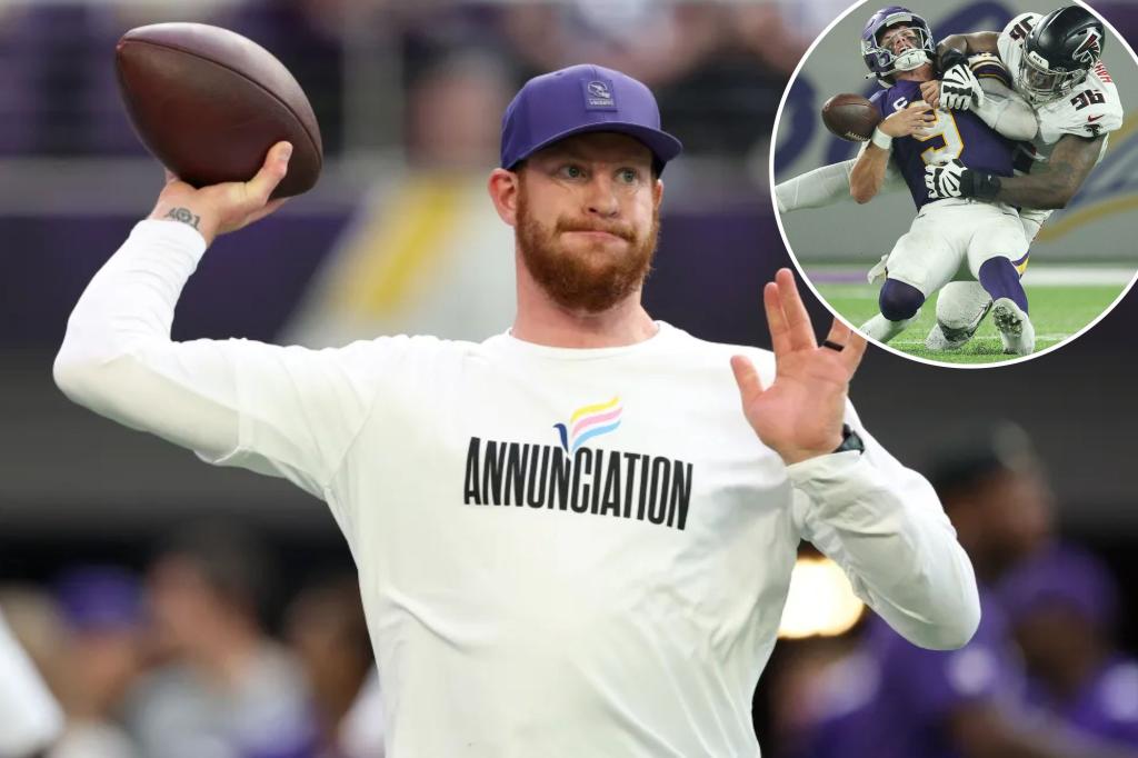 Carson Wentz could set a historic precedent in the NFL if he plays for the Vikings following J.J. McCarthy's injury.
