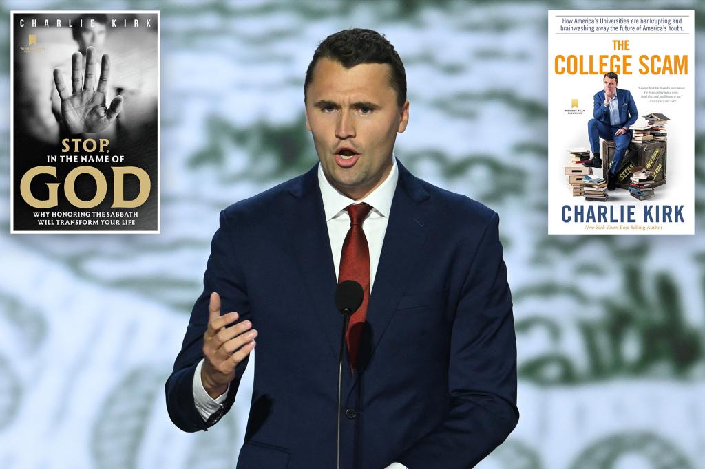 Charlie Kirk's books and podcasts soar to the top of the charts following an assassination.