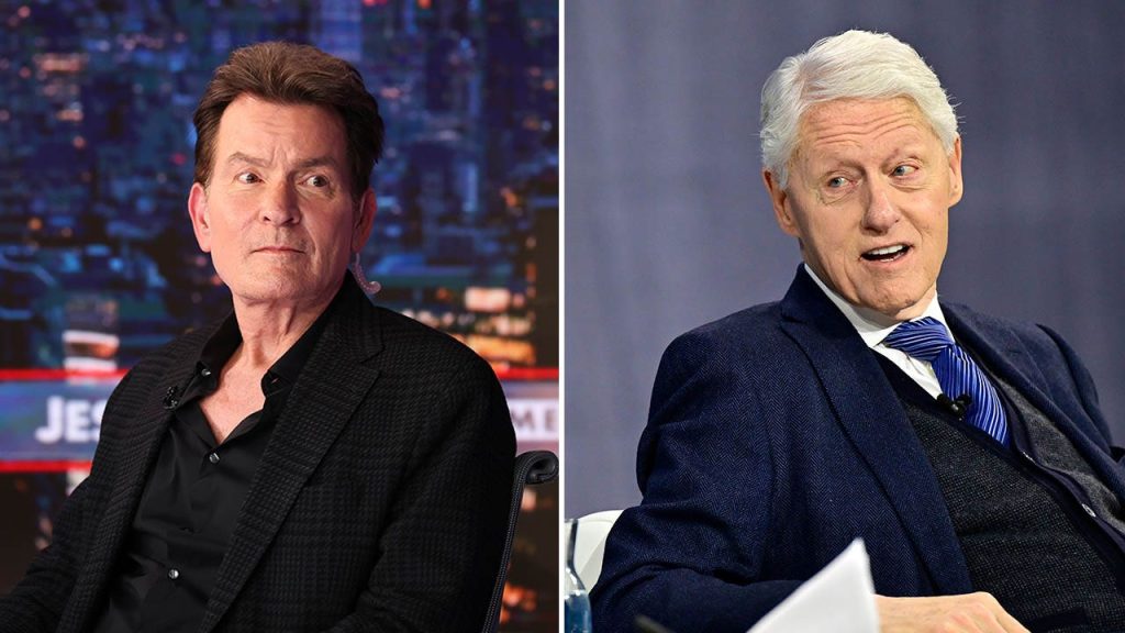 Charlie Sheen states that Bill Clinton made advances towards his girlfriend in the 1980s.