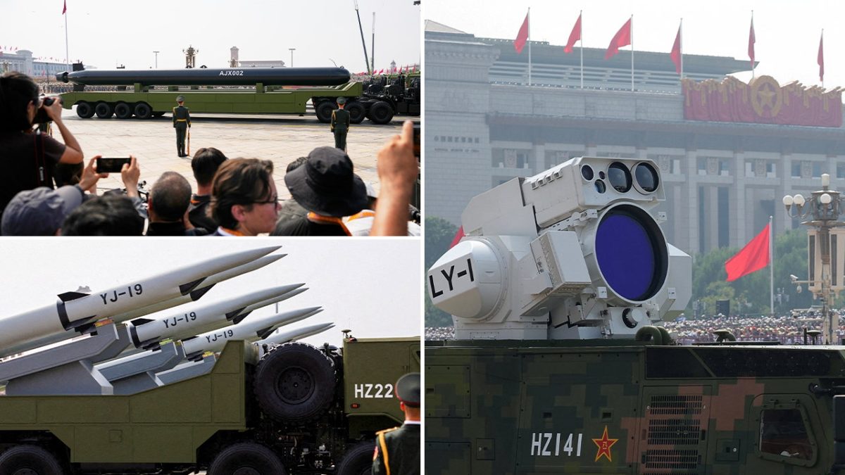 China showcases missiles and drones at military parade with Xi, Putin, and Kim Jong Un