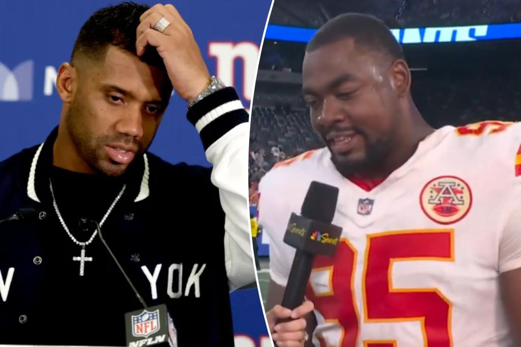Chris Jones subtly criticizes Russell Wilson by refusing to swap jerseys.