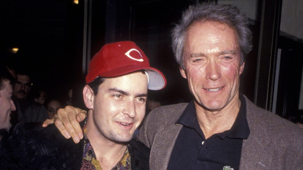 Clint Eastwood persuaded Charlie Sheen to go to rehab during an intervention.
