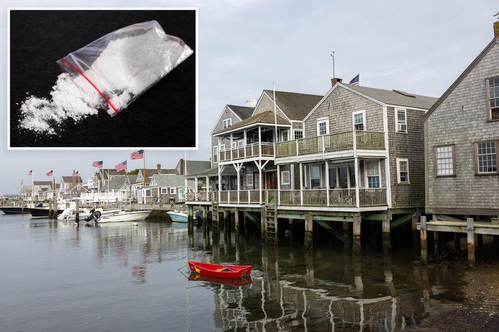 Cocaine levels in Nantucket are 50% greater than the US average, according to sewage tests.