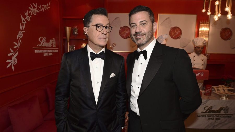 Colbert mocks Kimmel suspension with parody video: 'Shut your trap'