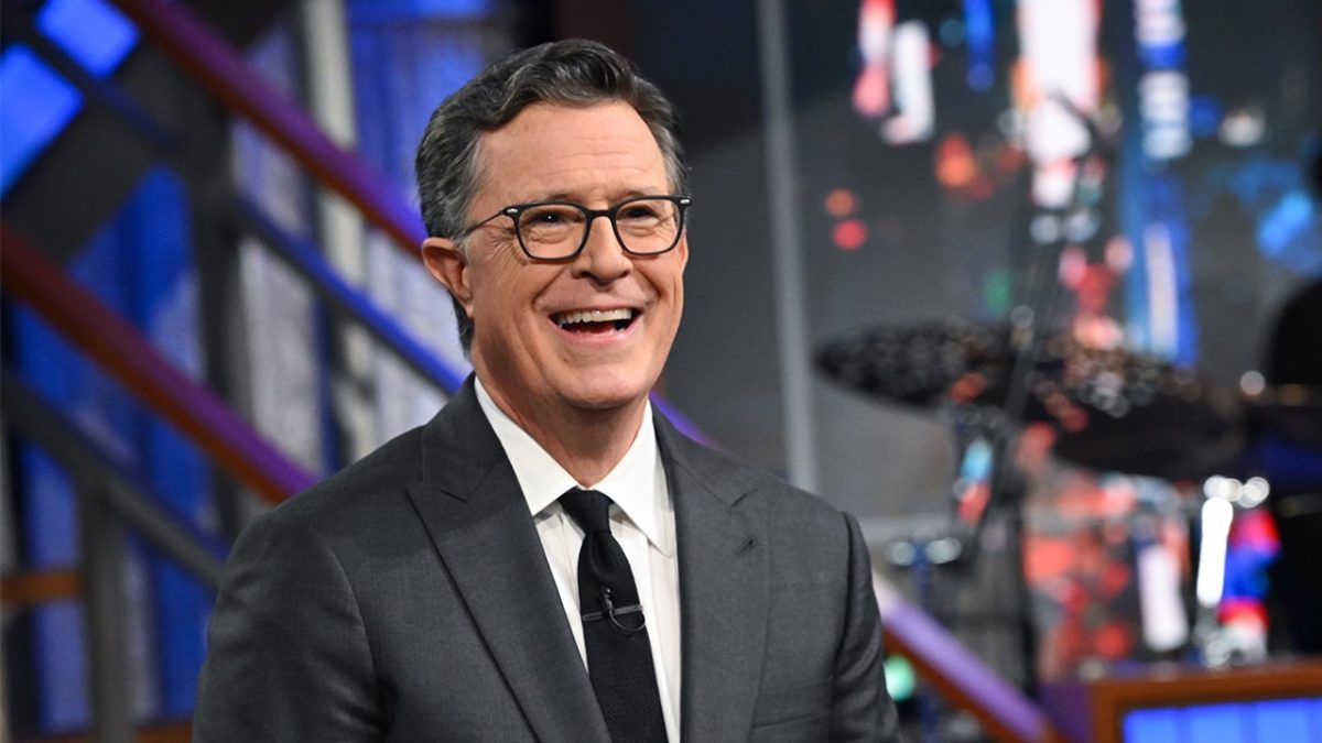 Colbert refers to himself as the 'sole martyr in late-night' with Kimmel's return