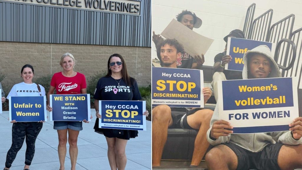College volleyball protest ignites over issues surrounding transgender athletes
