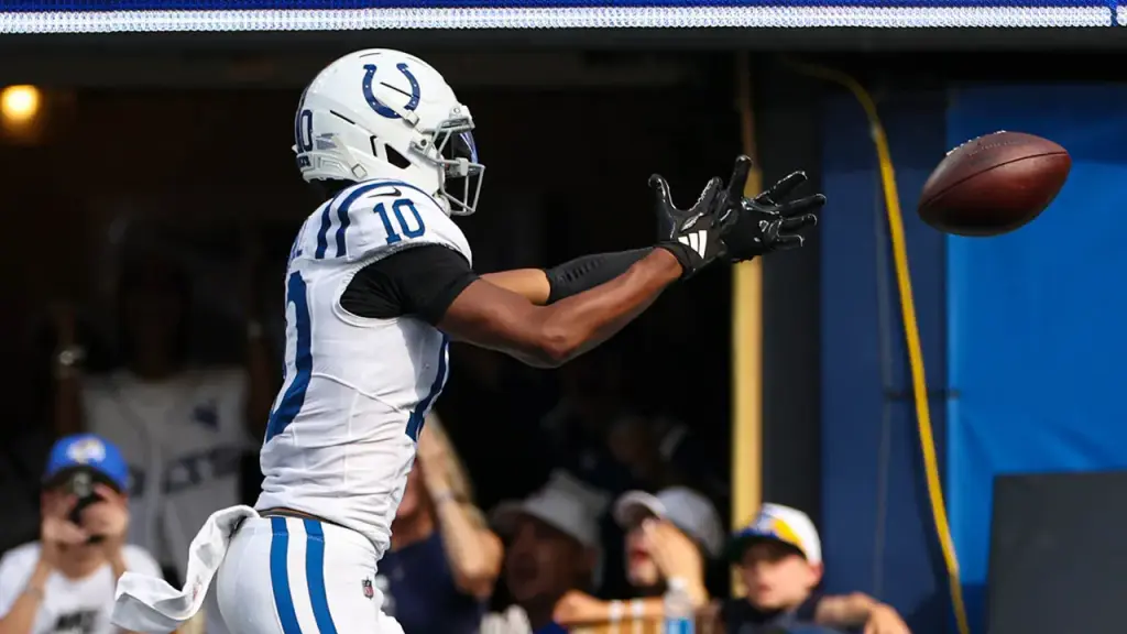 Colts' Adonai Mitchell leads to missed points in close defeat