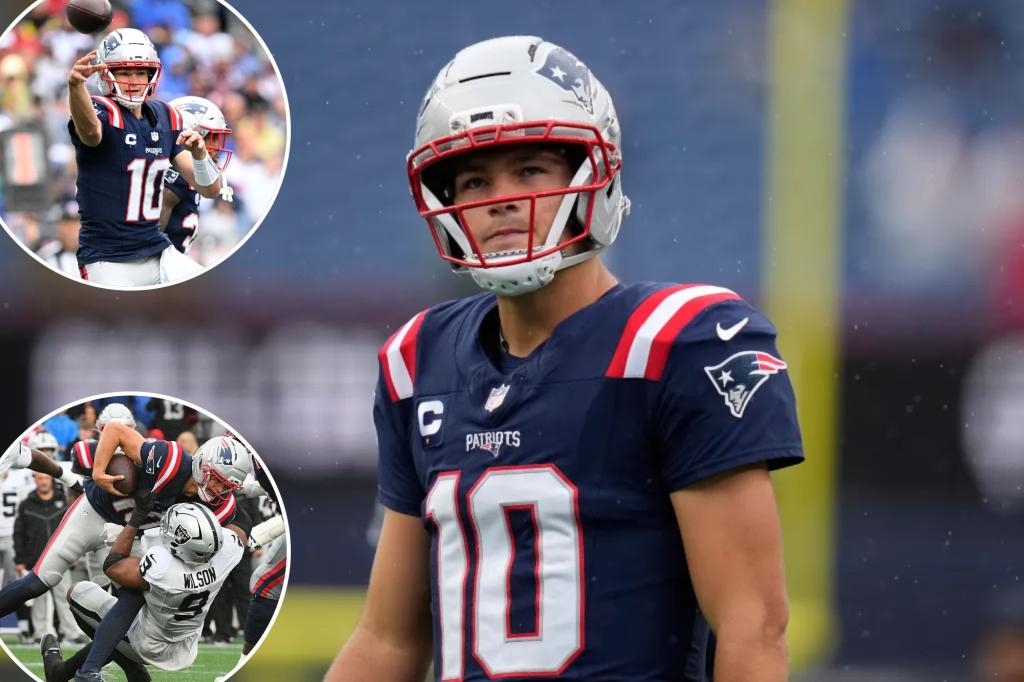 Concerns grow for Drake Maye after Patriots' disorganized season opener loss