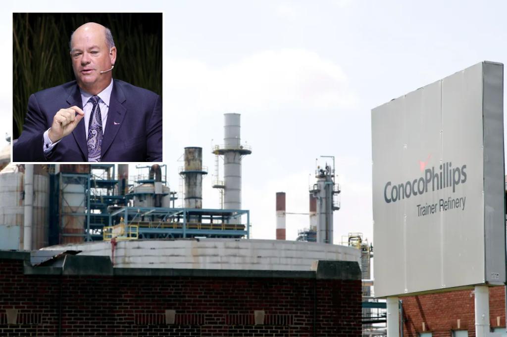 ConocoPhillips announces plans to reduce workforce by up to 25%, stock prices drop.
