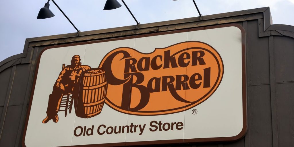 Cracker Barrel's logo survives, but like many public spaces today, it now seems lifeless.