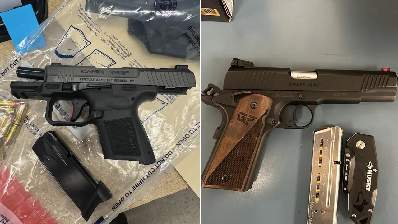 DHS shares photos of guns seized from anti-ICE demonstrators in Chicago