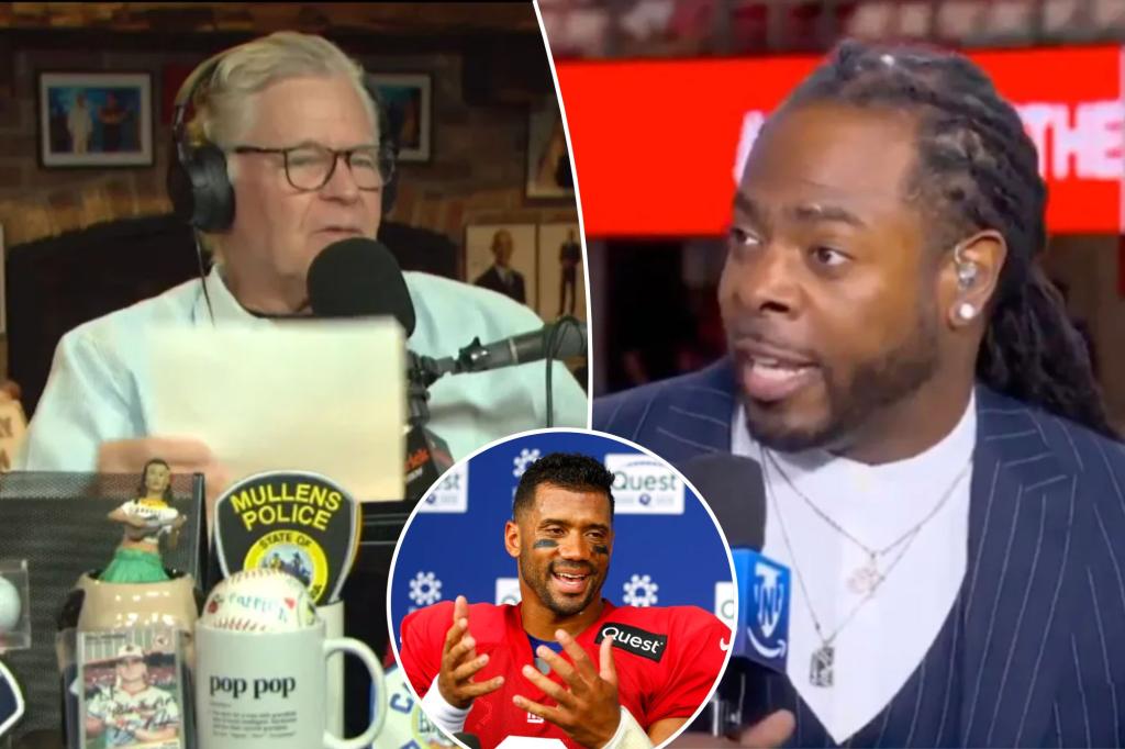 Dan Patrick criticizes Richard Sherman's view on Russell Wilson as a distorted version of events.