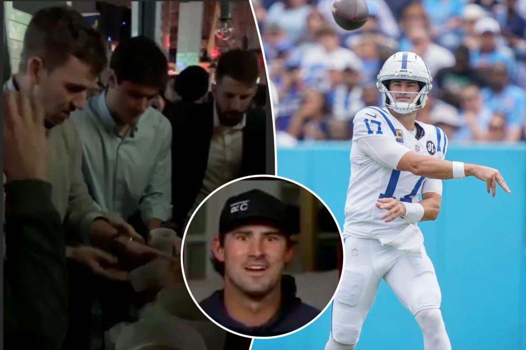 Daniel Jones confronts 'cheater' Eli Manning about popular flip-cup match