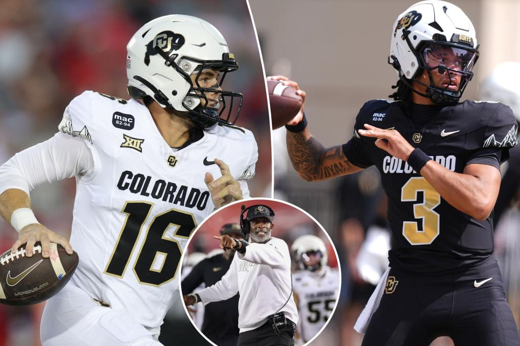Deion Sanders changes quarterbacks once more in Colorado's ups and downs