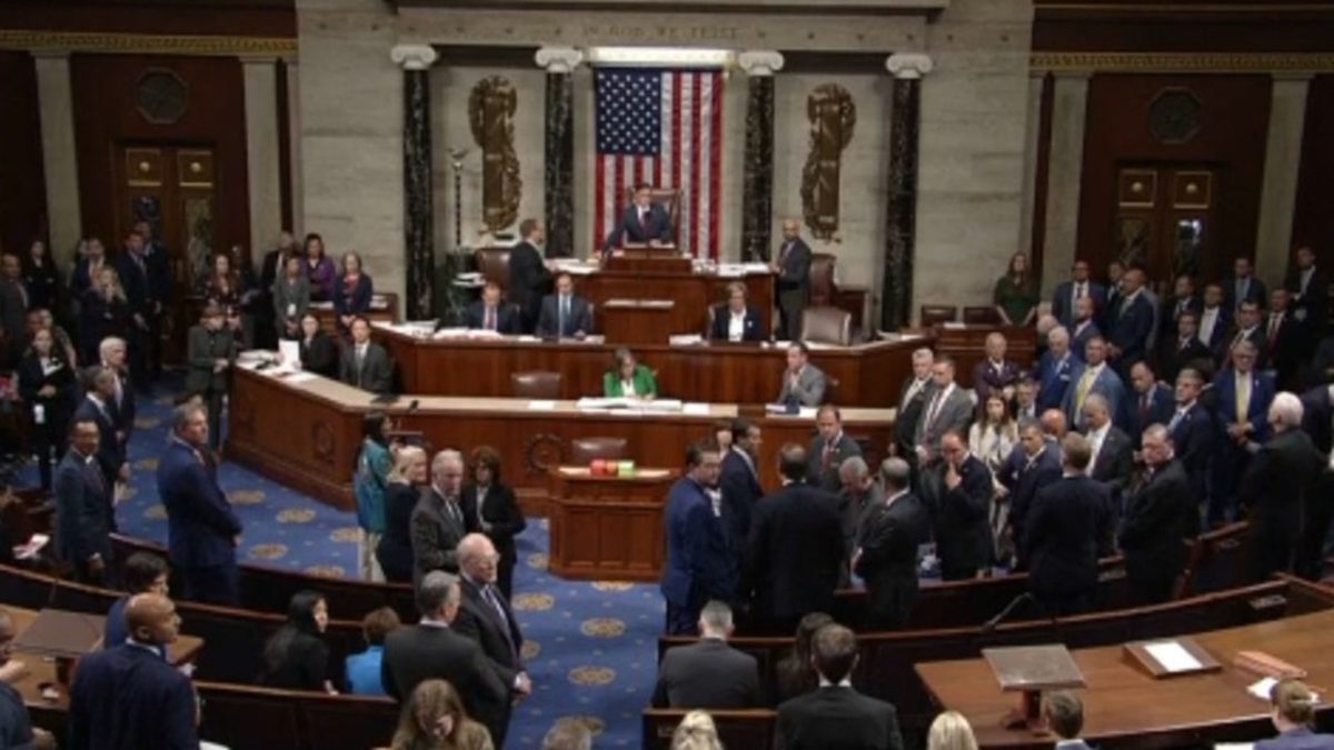 Disorder breaks out in the House after a Republican representative asks for a spoken prayer for Charlie Kirk