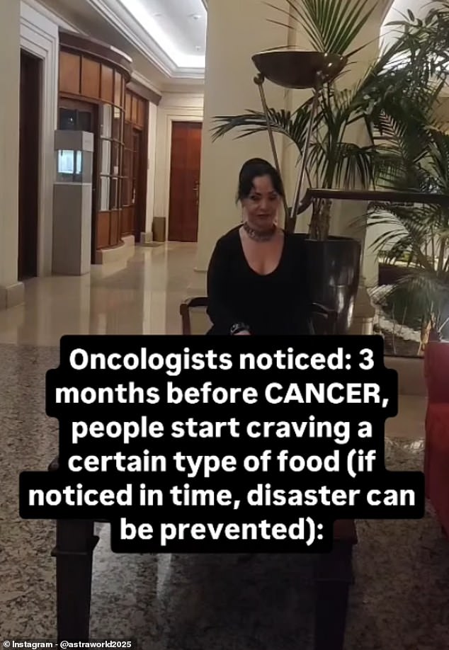 Doctor explains the intense and sudden desire for a specific kind of food that many people notice three months prior to a cancer diagnosis.