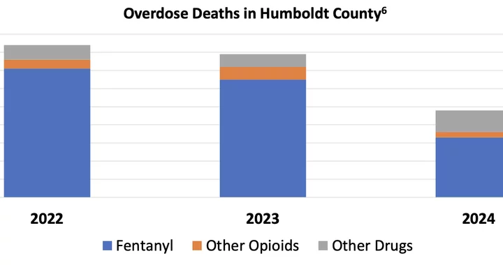 Drug Overdose Deaths in Humboldt County Decreased by Almost 40 Percent in 2024
