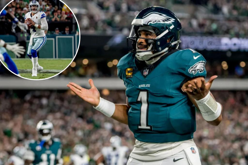 Eagles fend off Cowboys to begin Super Bowl defense with a victory