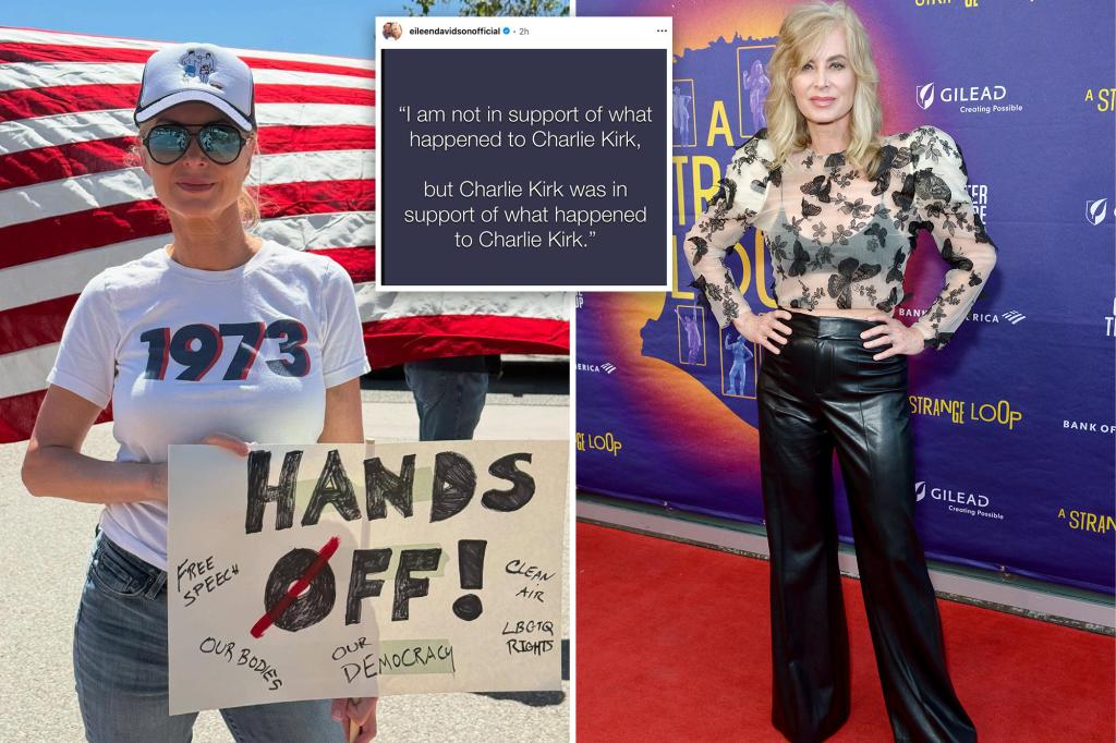 Eileen Davidson facing criticism for remarks about Charlie Kirk