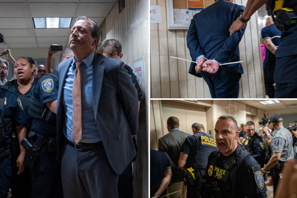 Elected officials among numerous protesters detained at an immigration facility in Manhattan