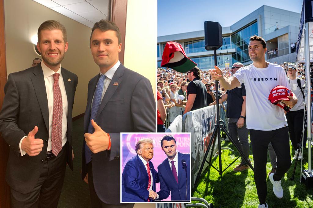 Eric Trump states that Donald viewed Charlie Kirk as a 'second son.'